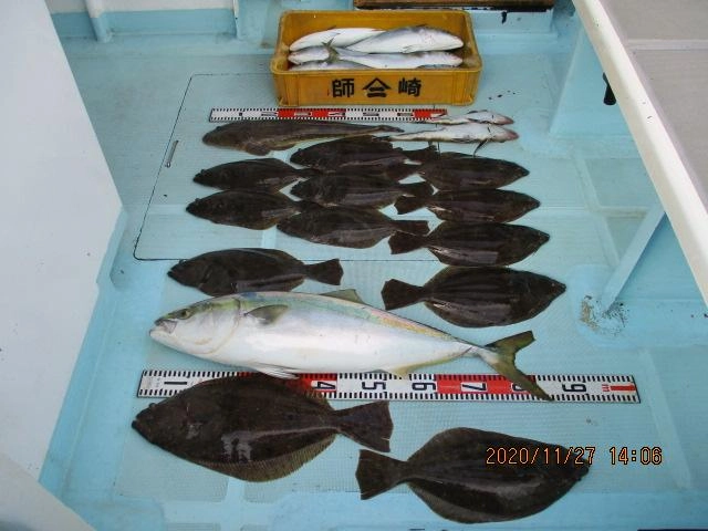 片舷だけの肉厚初冬ビラメ含めて沢山、釣りましたッ(^-^)