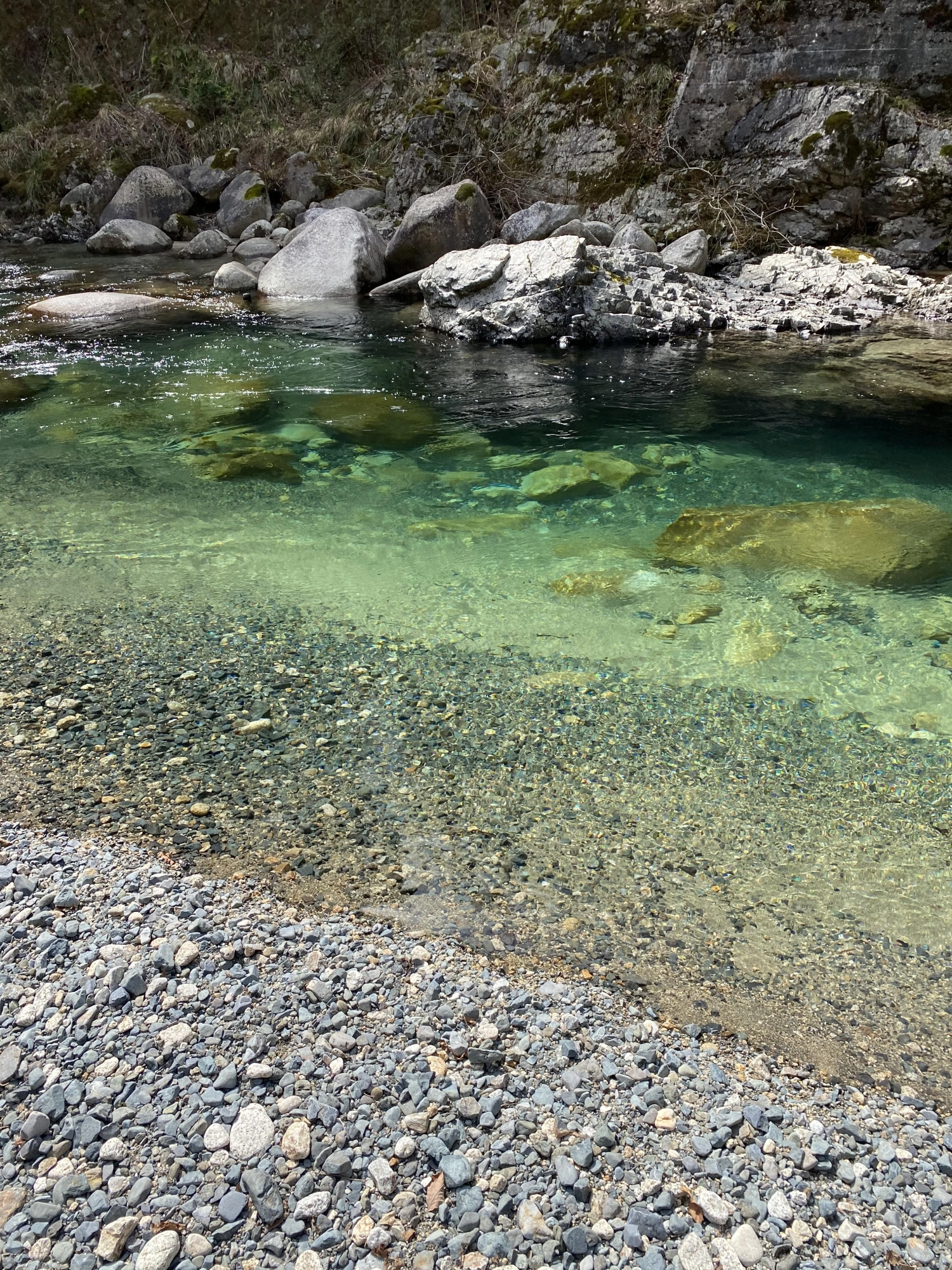 先週とは打って変わって穏やかな渓流