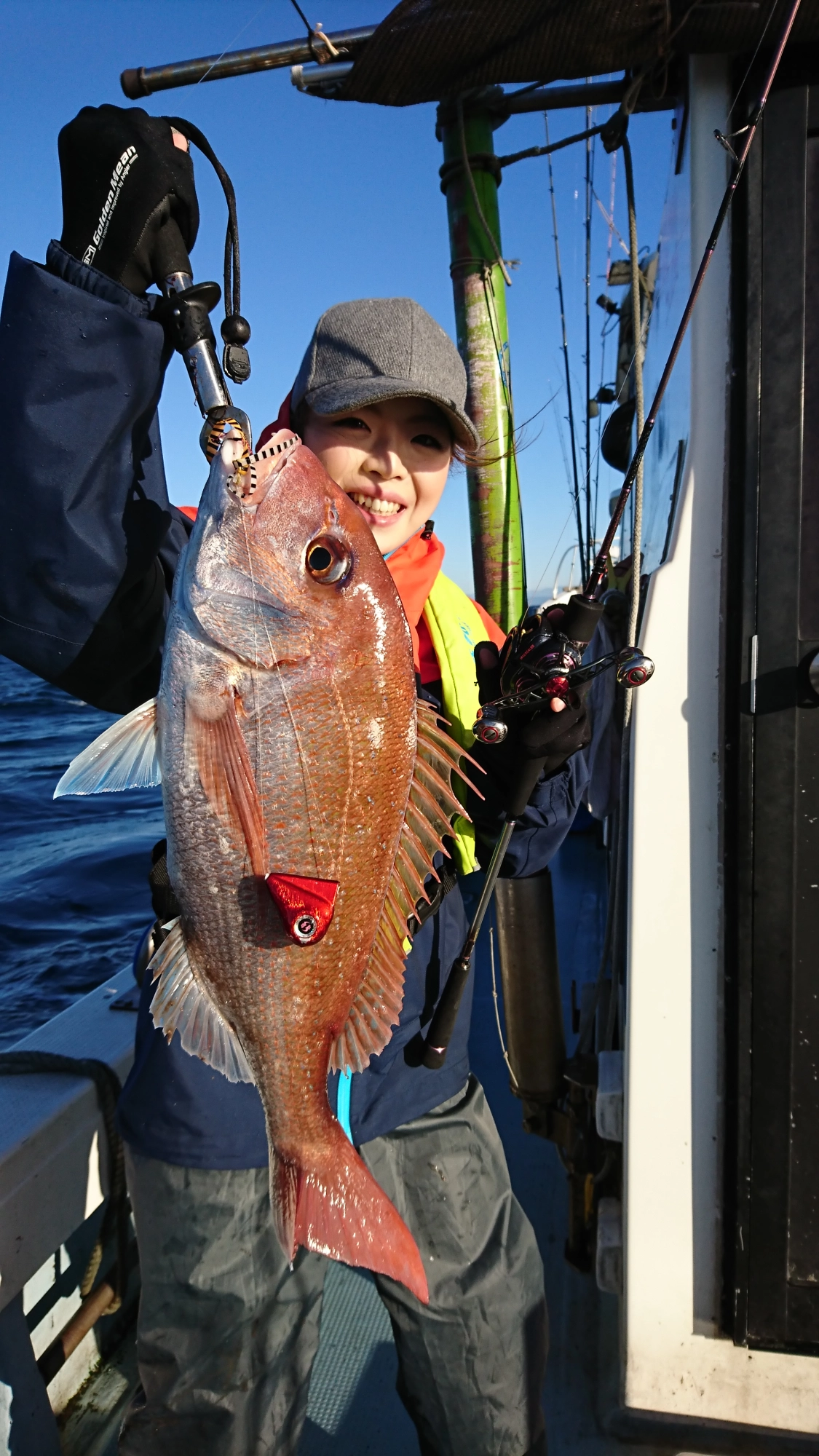 タイラバ挑戦3回目で５枚の釣果！