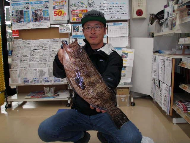オオモンハタ４７㎝１.４kg！「めっちゃ引いた！」とおっしゃっていました。