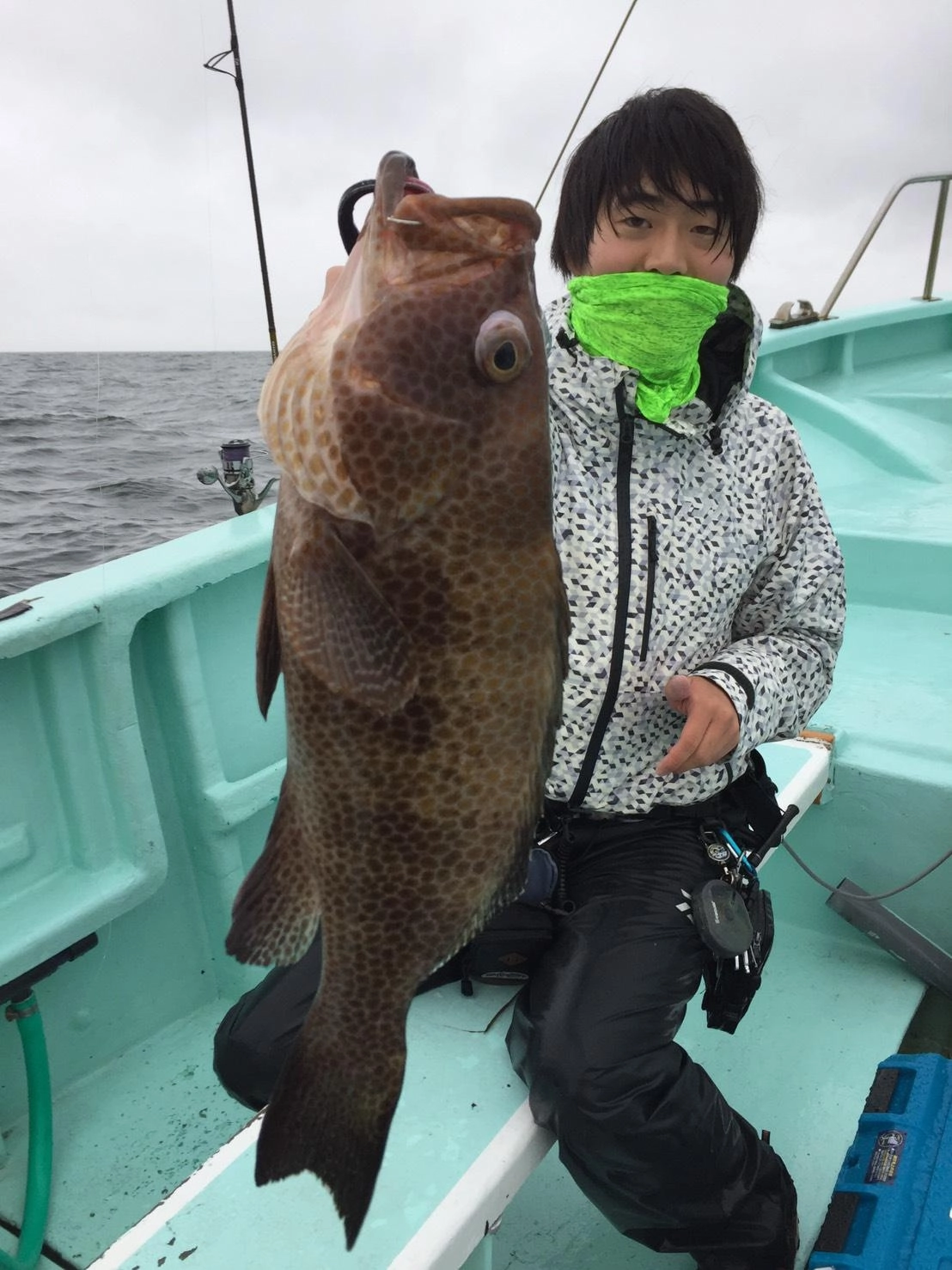 ハタゲームでオオモンハタ４５ｃｍ！