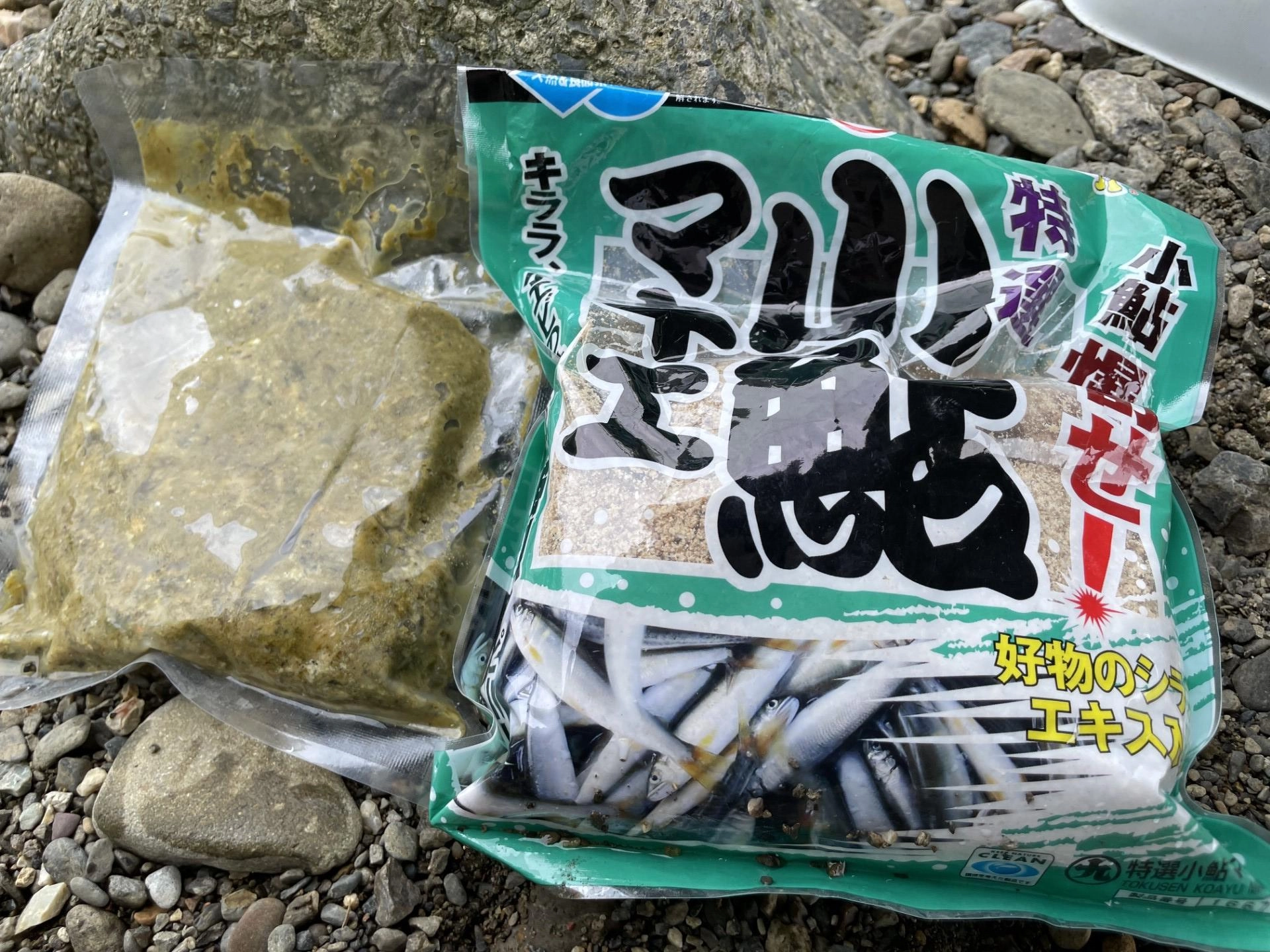 エサは小鮎マキエ+開発中のマジックミンチ。寄せる力が強くて反応◎