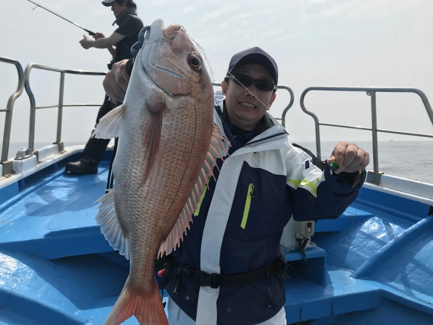 水深５０ｍのポイントでキャスラバ！