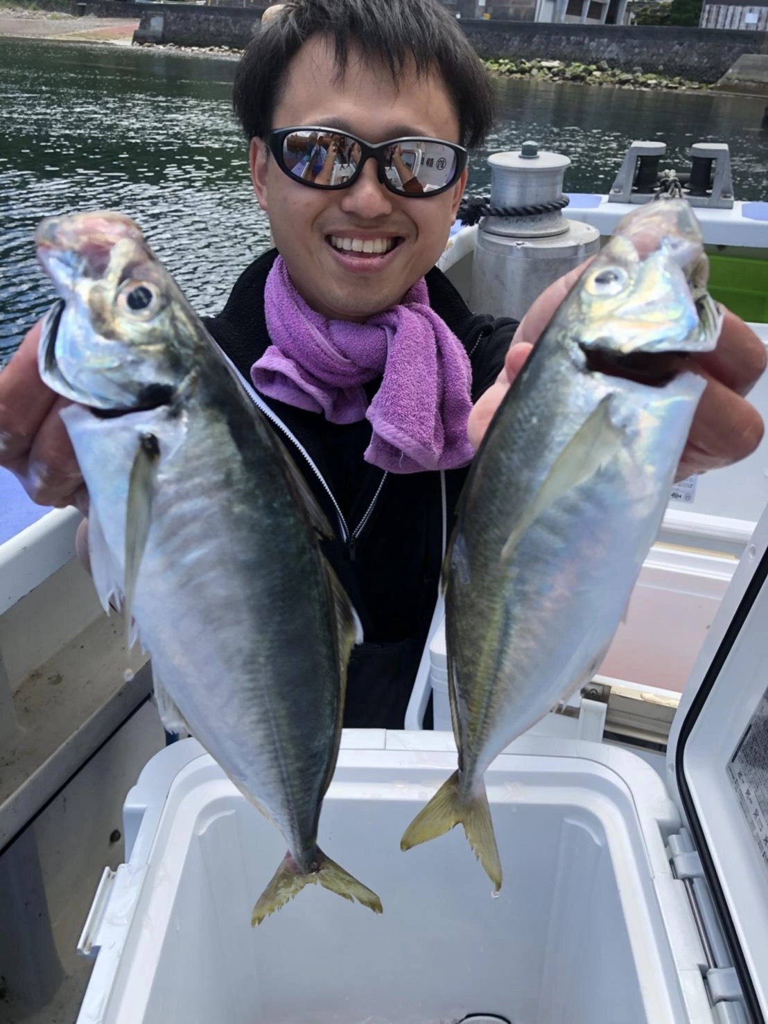 脂ノリノリの良型アジ釣れました！