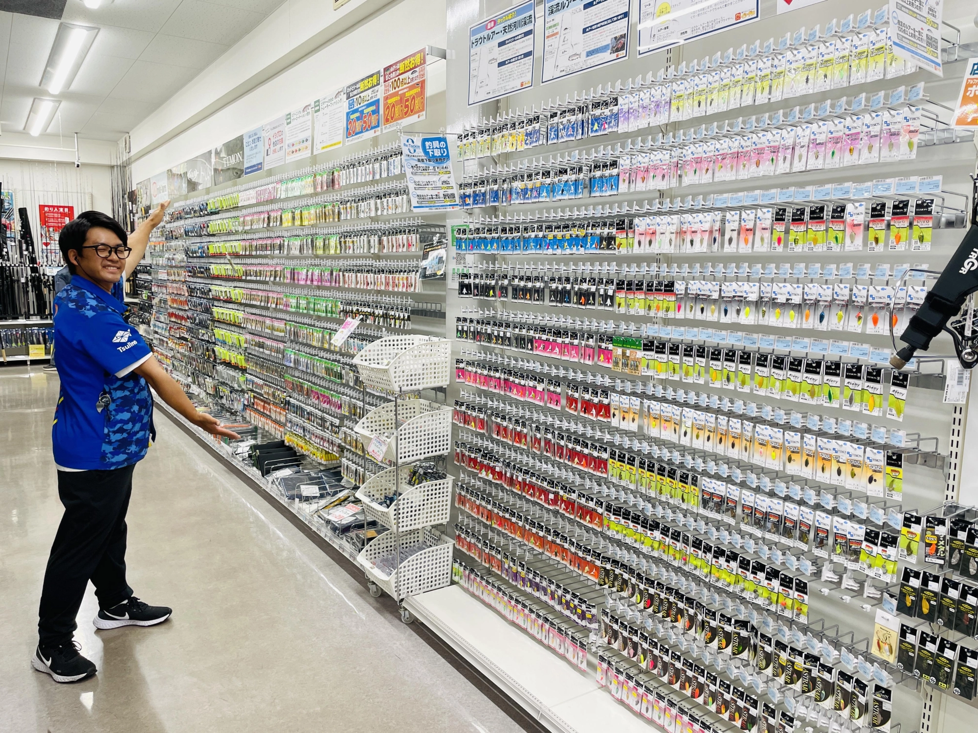 当店のエリアトラウトコーナーが最近売場拡張しました！以前と比べて見やすくなったので、是非店頭にてチェックしてみて下さい！