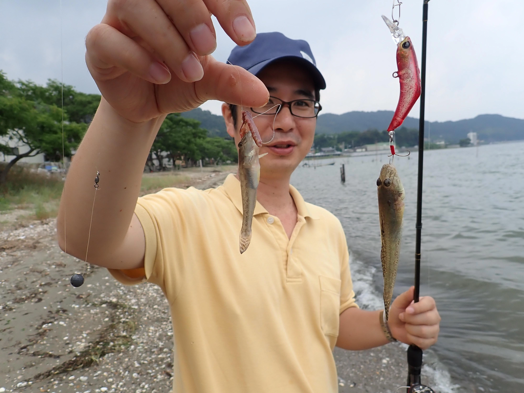 シーズン初期のハゼは、エサ釣りよりもルアーで釣れるほうが、サイズ若干良い感じです。