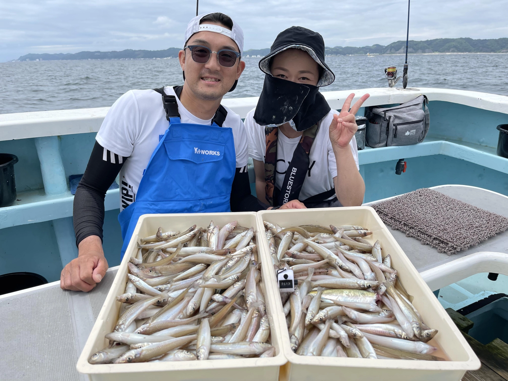 こちらの常連様はふたりで仲良く デカポチャギス混じりに230本Overも釣りましたよッ(о´∀`о)