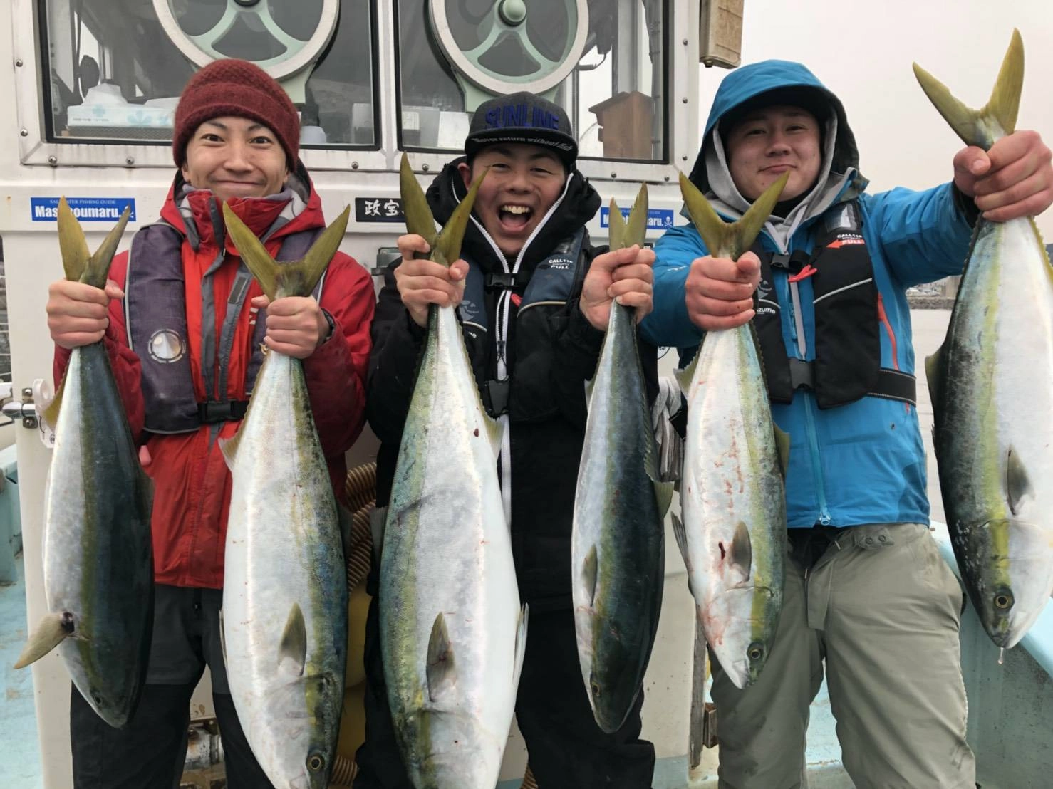 ３人で１４本痺れた～！！