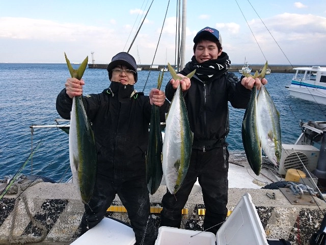 第2明康丸様にて　岡田様、田中様