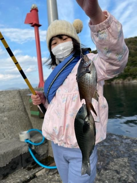 メジナの他スズメダイも釣れました！