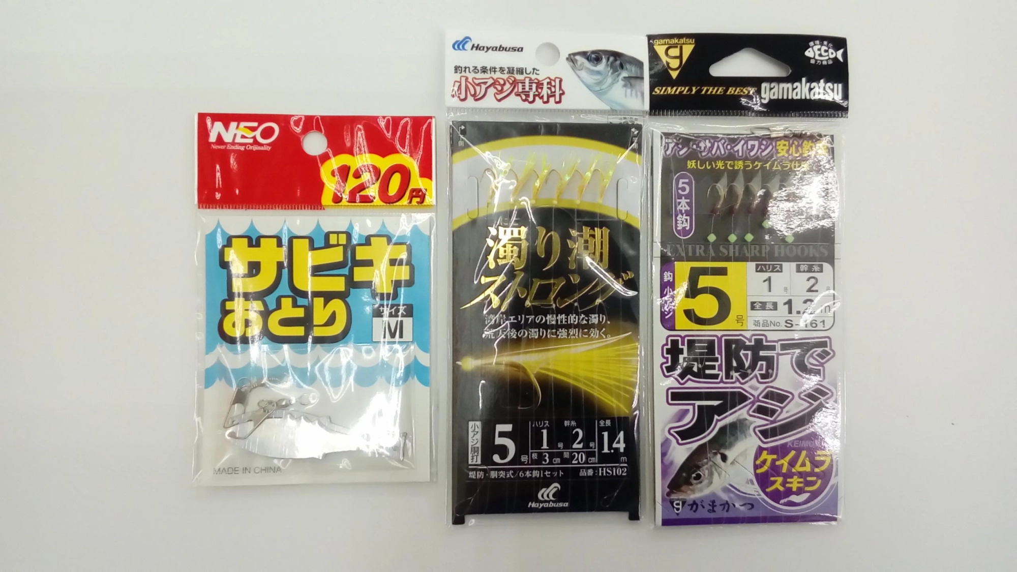 アピールの強いケイムラやイエローのサビキ