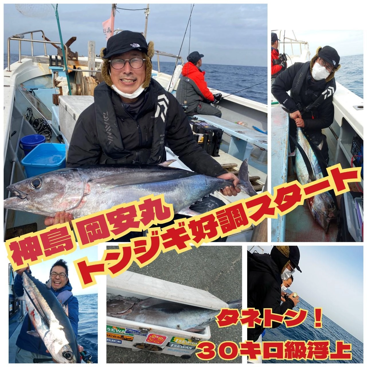 船中７匹。全員安打！開幕と言っていいでしょう♪