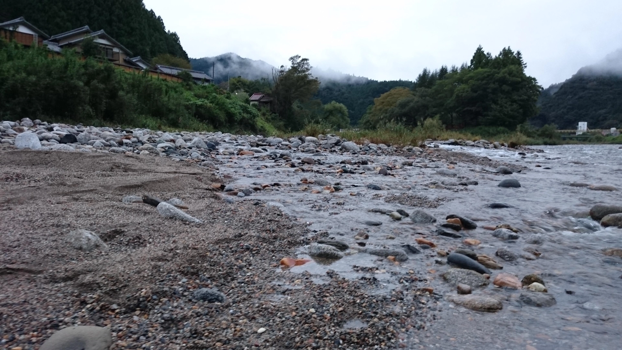 相川の流れが変わっています・・・