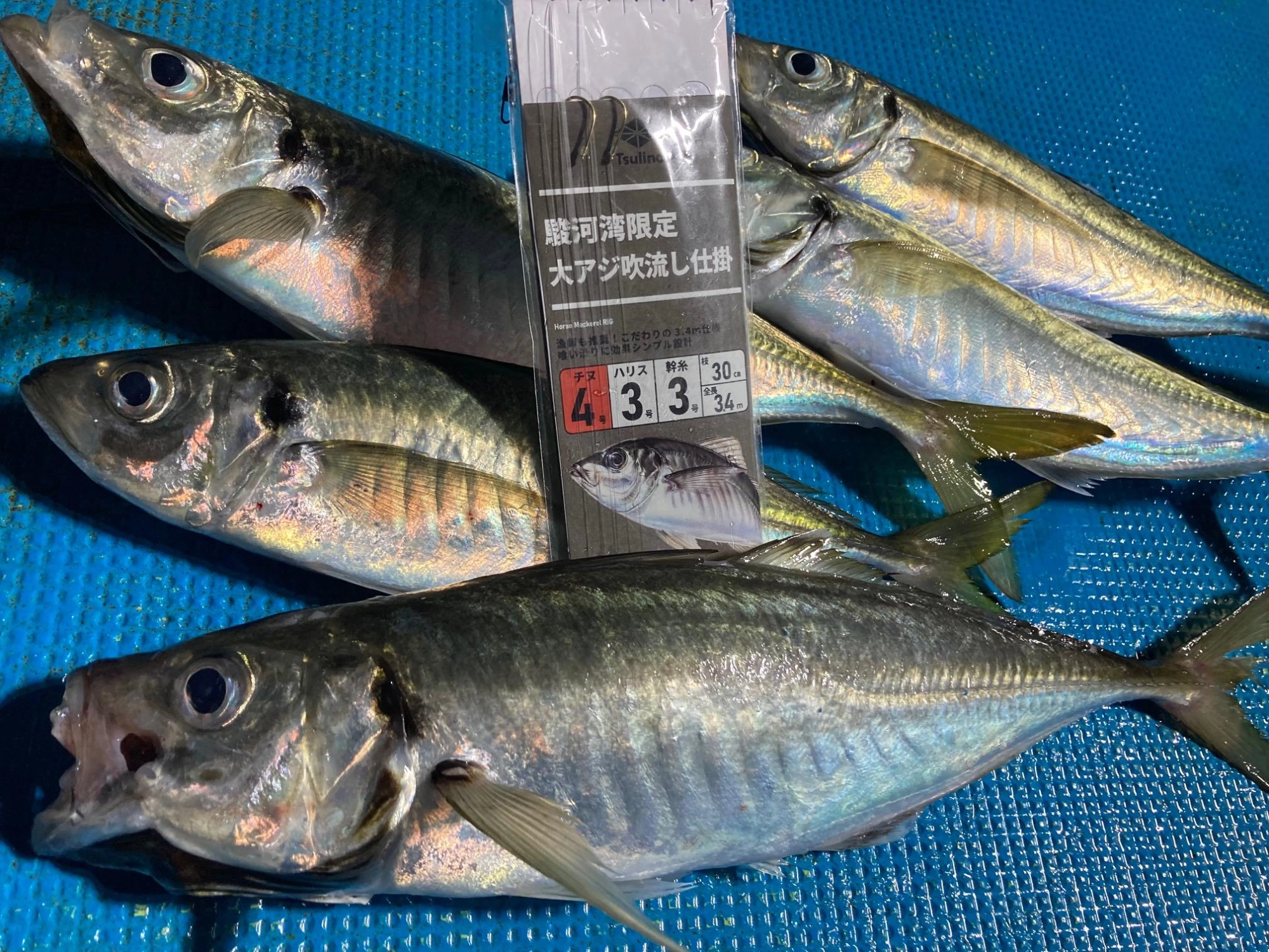 イシグロオリジナル　駿河湾大アジ吹流し仕掛使いました。