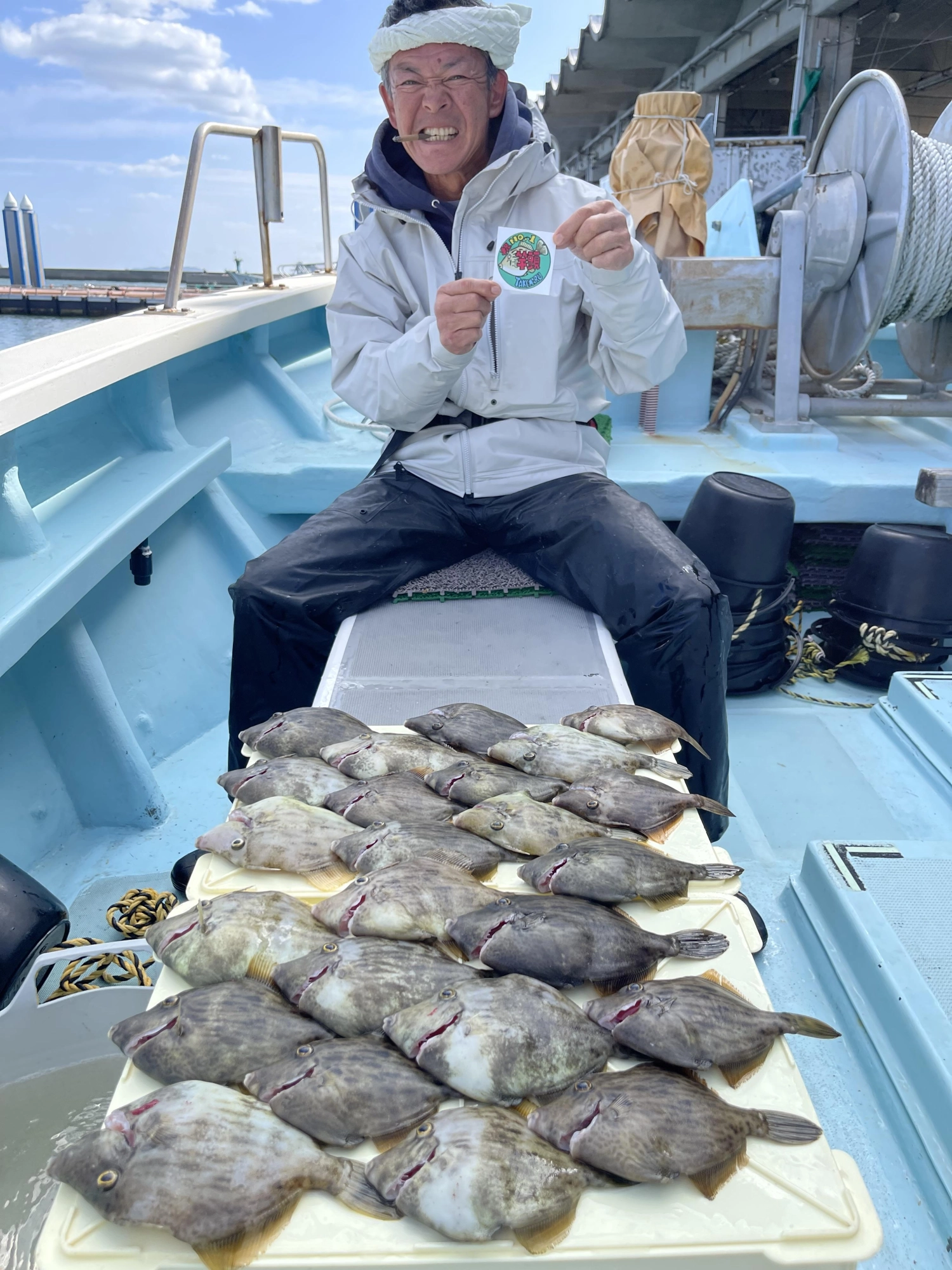 こちらの常連様もデカハギ混じりに25枚あちゃこちゃ狩りの大漁ッ‼︎