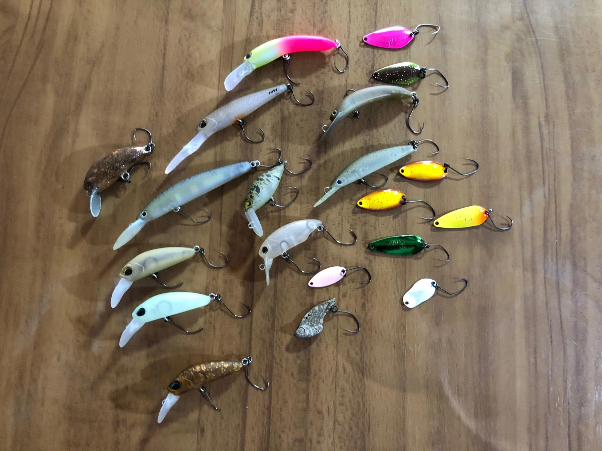 当日使用したルアー。トップからボトムまで満遍なく釣れました。