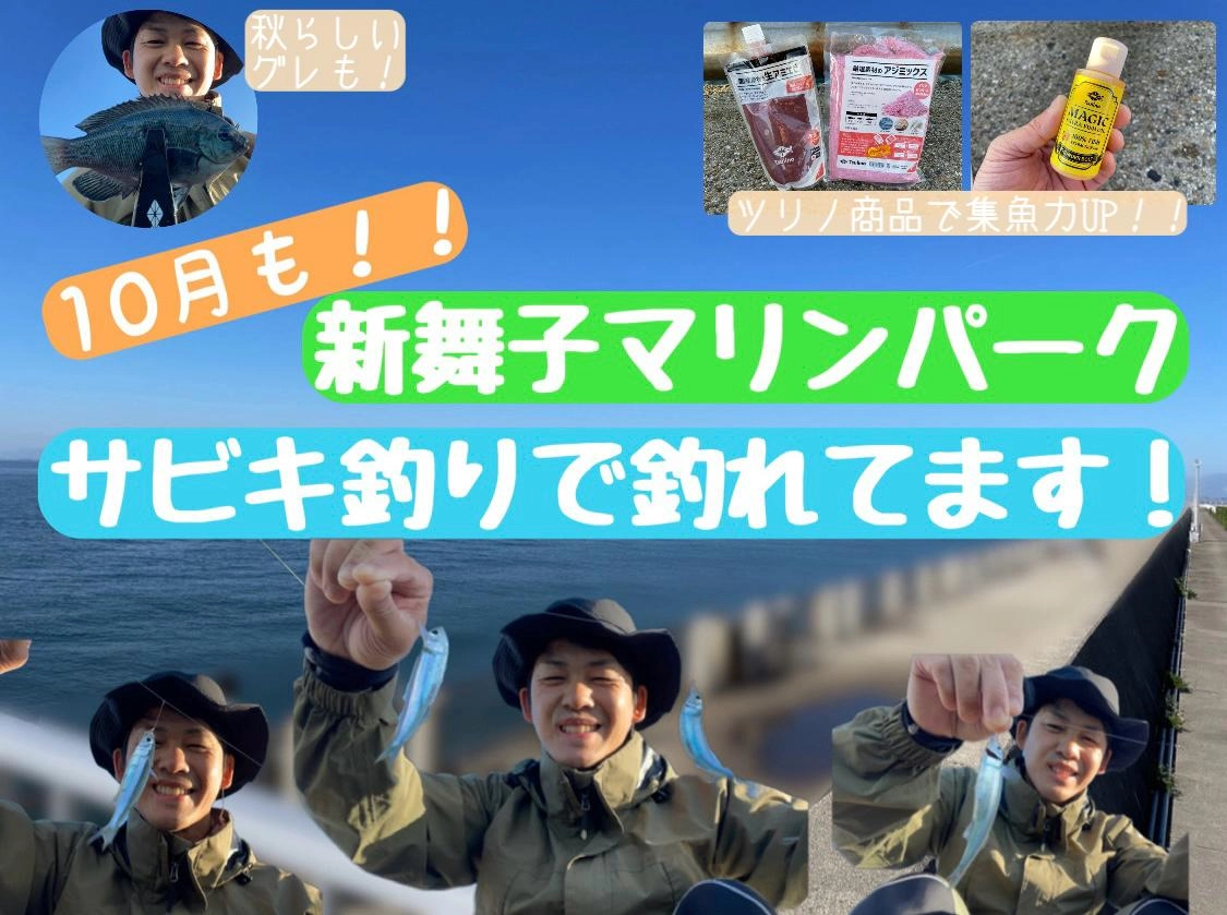 【10月も入れ食い！！】サビキ釣りin新舞子マリンパーク