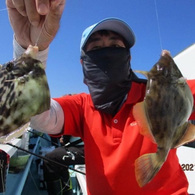 こちらの常連様は初秋カワハギをダブル掛けも達成ッ(°▽°)