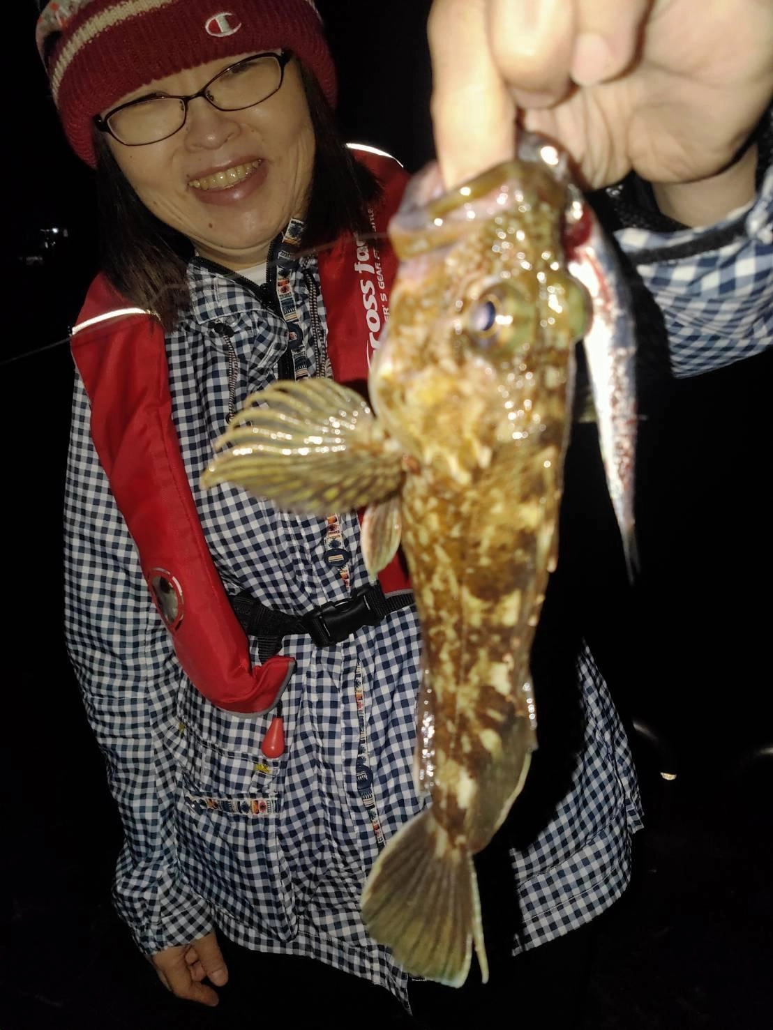 釣れたイワシを泳がせて良型カサゴ！