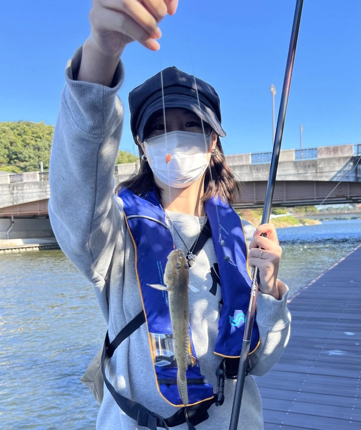 手竿で良型ハゼを釣ると引きが強くてびっくりしました！！
