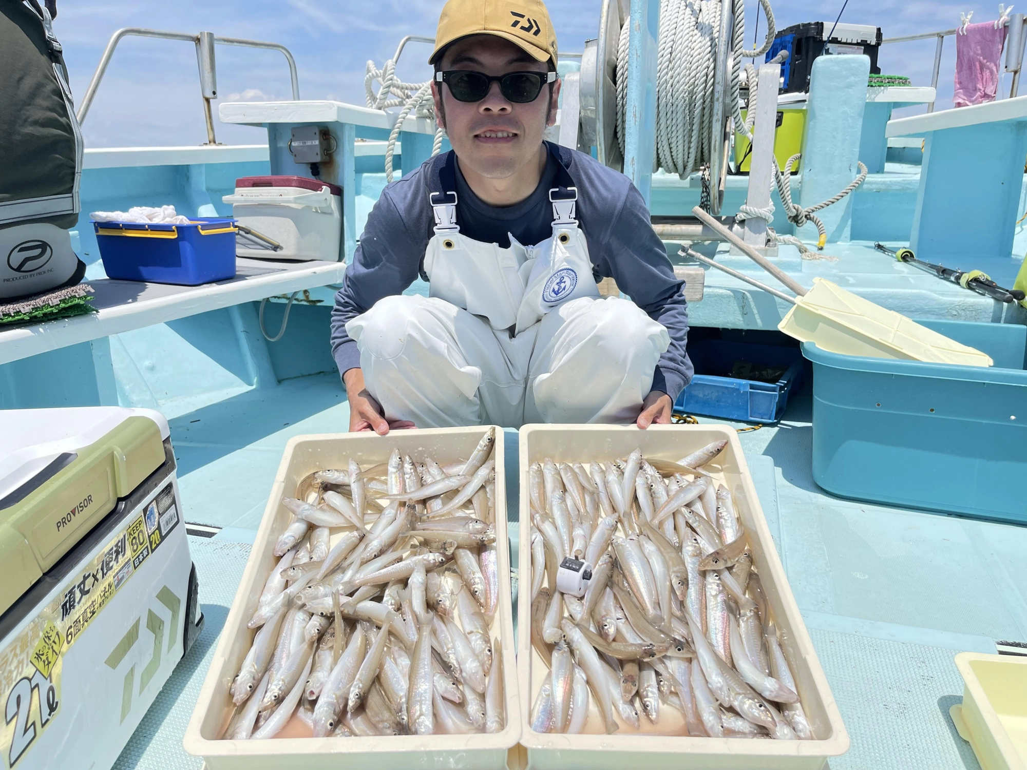 こちらの常連様は今日の竿頭 デカポチャギス主体に❶❺❸本も釣りましたッ(・∀・)v