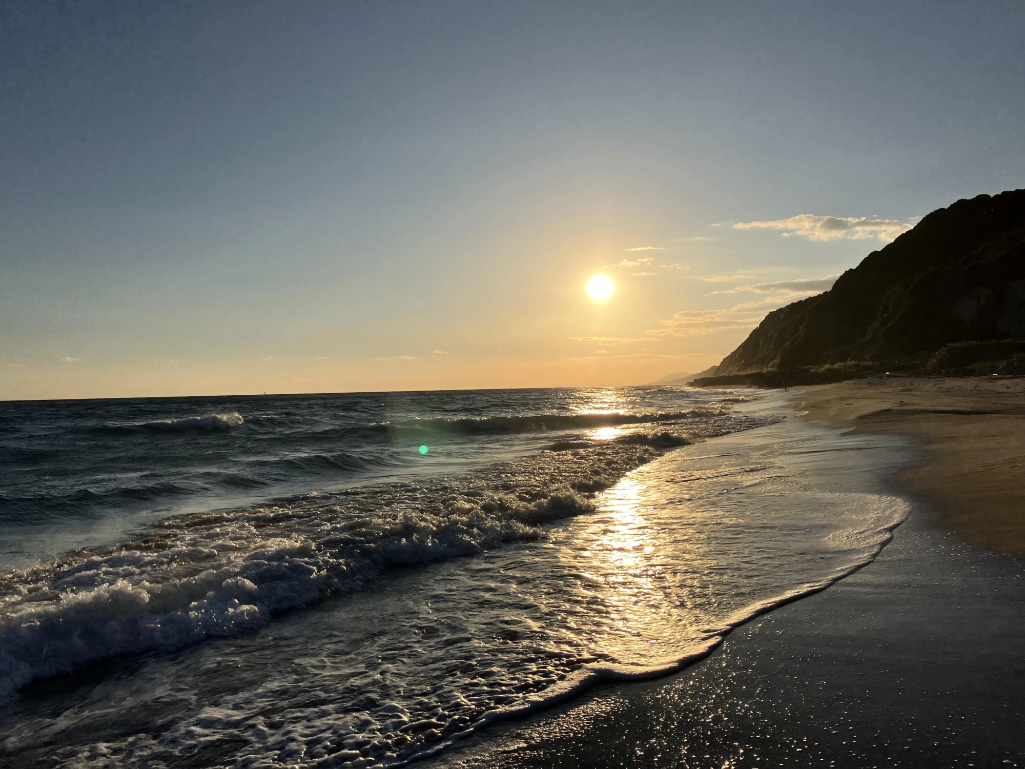 綺麗な夕日でした