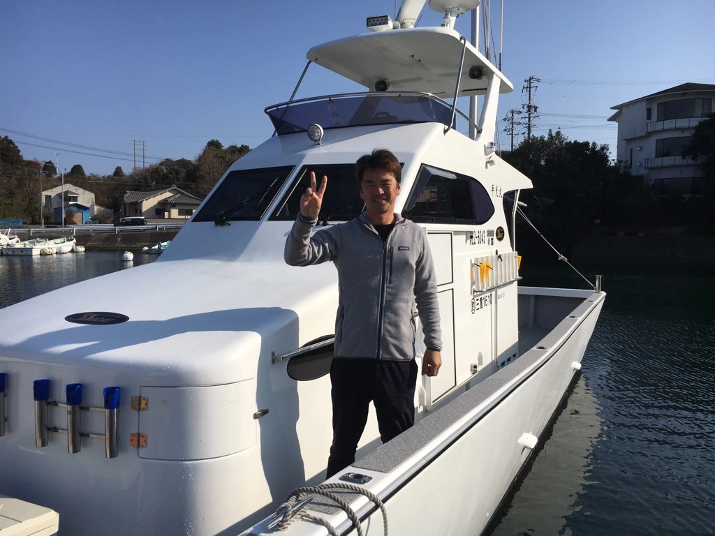 へいみつ丸北村船長。おちゃめでやさしい船長ですよ！