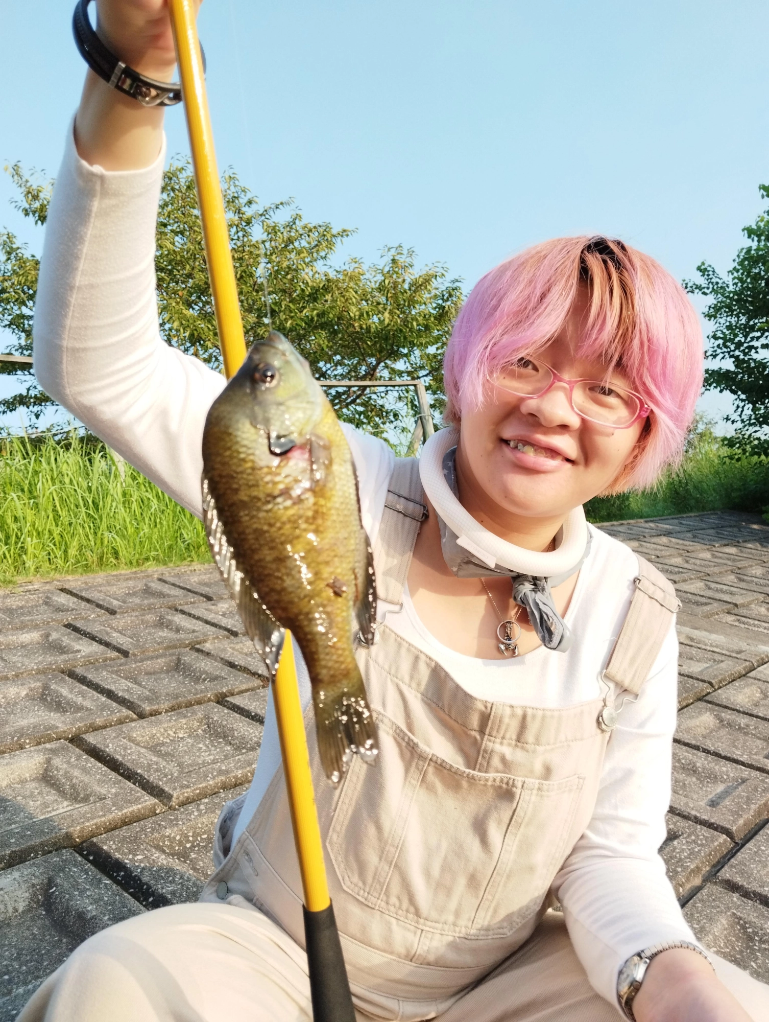 フナ・鯉釣りを楽しんでたら、ブルーギル釣れちゃった〜