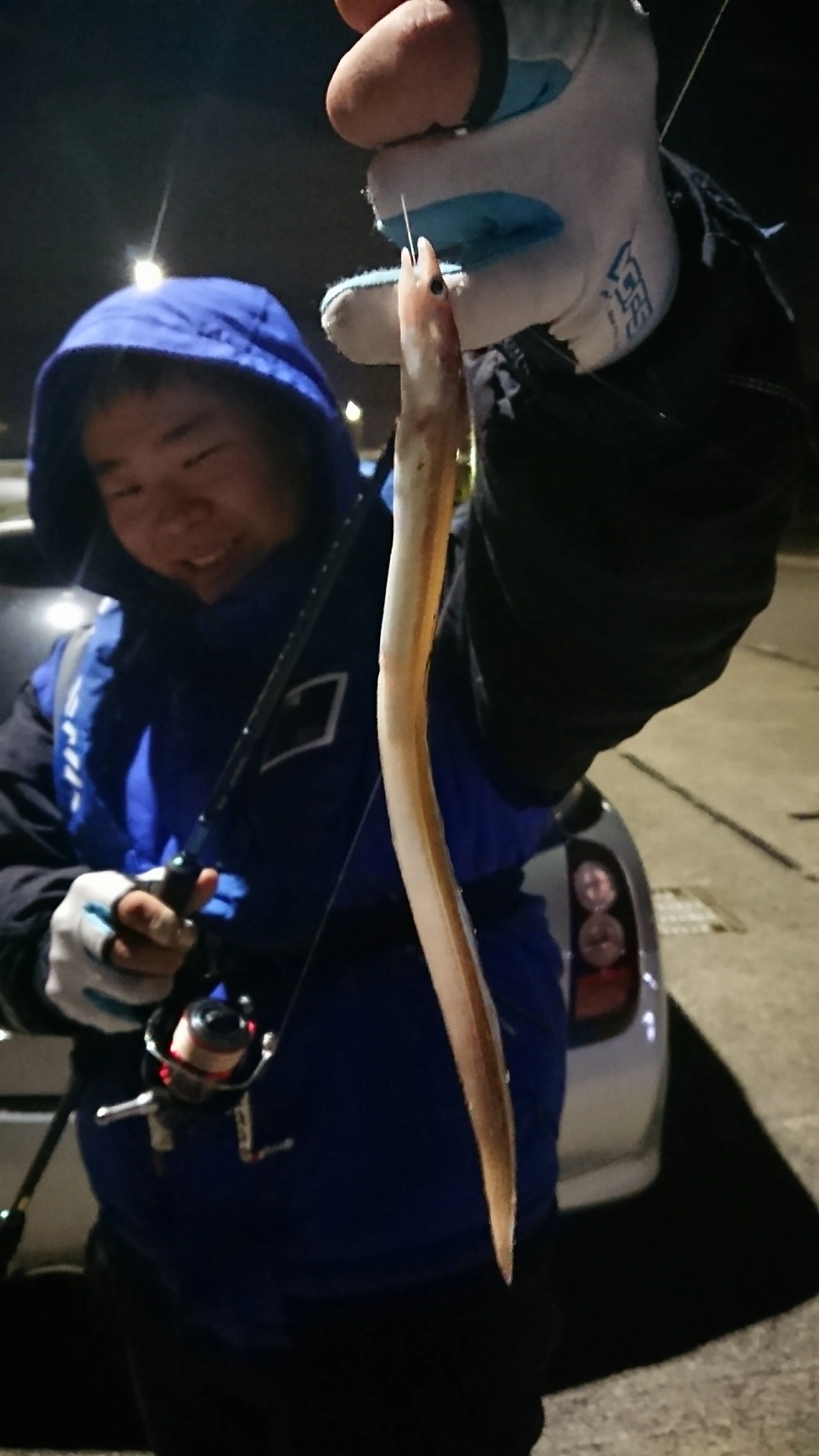 ブッコミ釣りでHITしたアナゴです！！
小ぶりですが、大きいサイズも狙えますよ!!