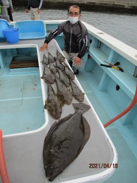 こちらの常連様はキョーイチ肉厚初春ビラメとデカマゴチ混じりで❶❶本も釣りましたッ(ﾟ∀ﾟ)