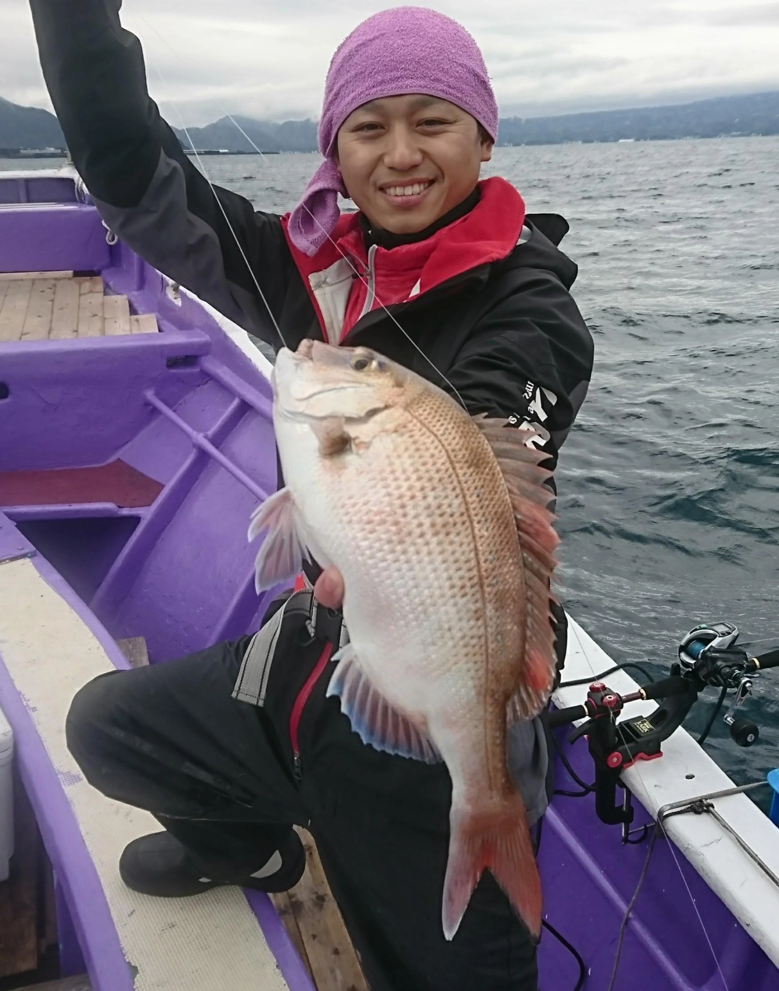 食べごろサイズのマダイも釣れました！