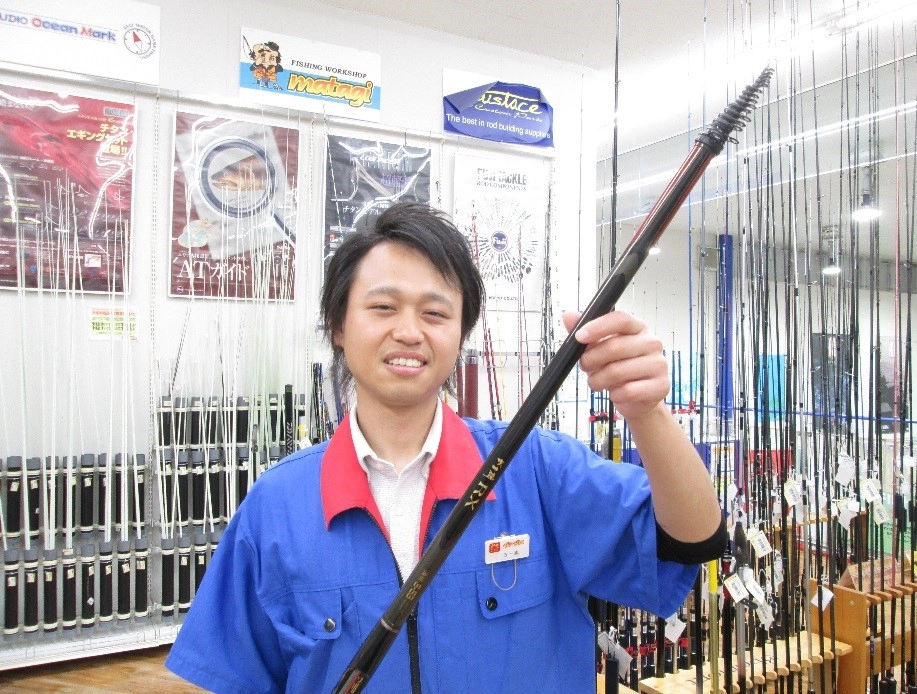 磯竿のスピニングタイプから、ベイトタイプのガイドへ変更