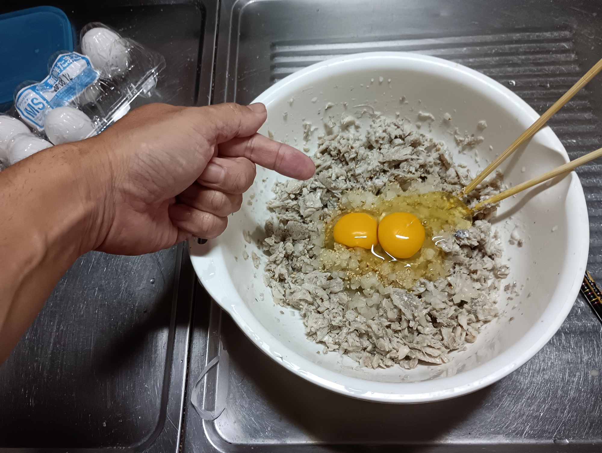 材料まぜまぜ♪
