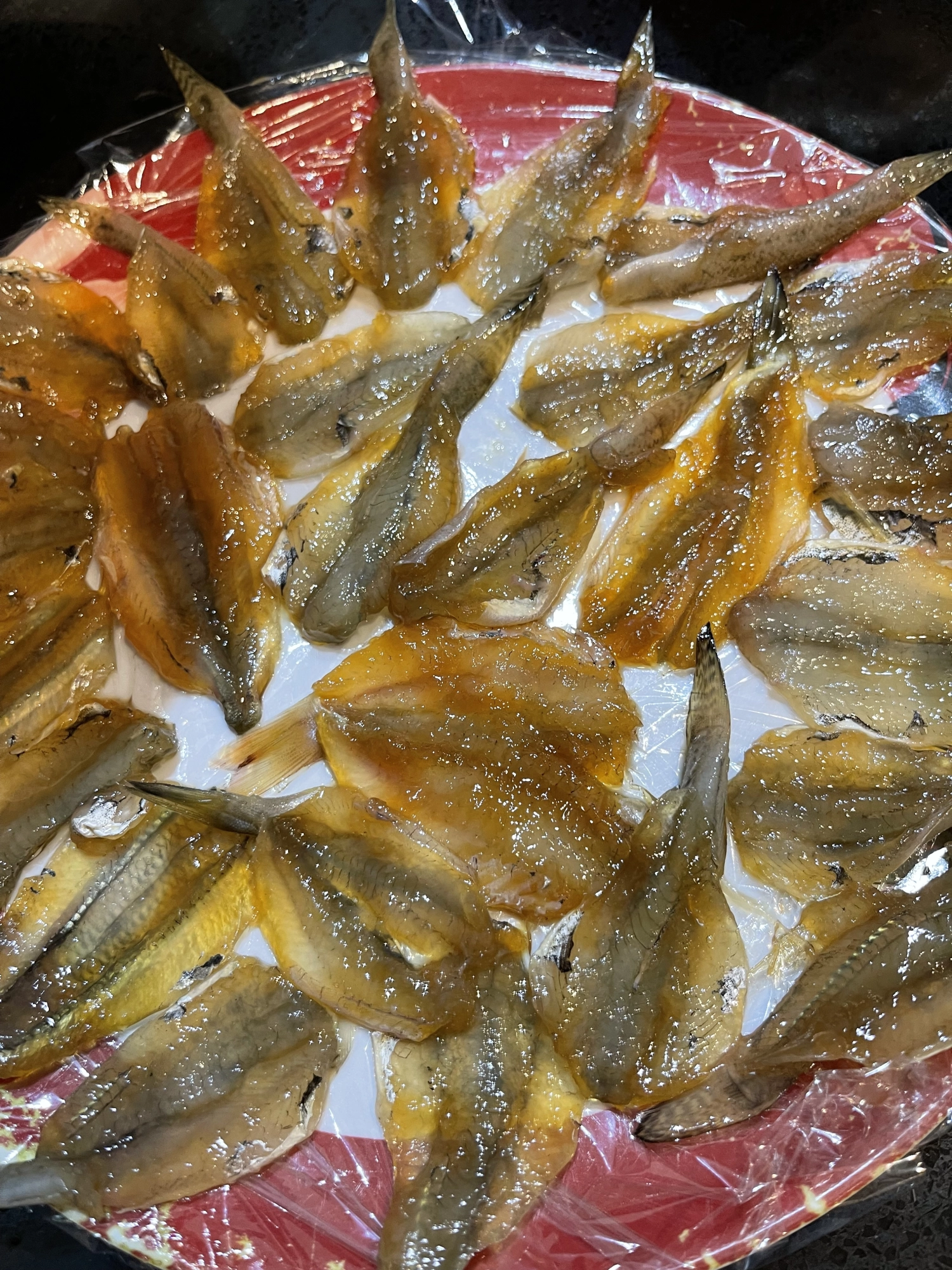 みりん干しにしました!唐揚げばっかだと飽きちゃうのでみりん干しにして冷凍庫で保存!