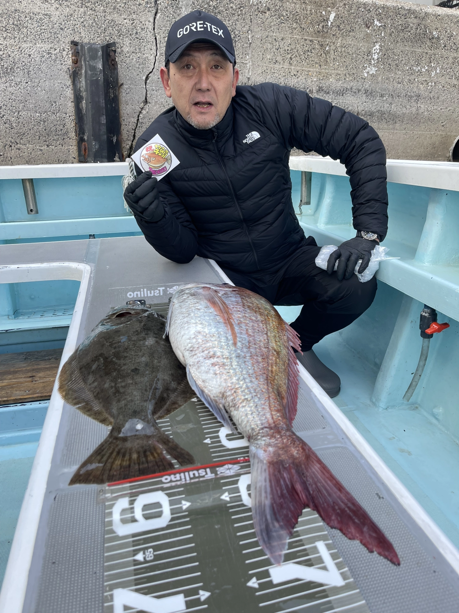 こちらの常連様はデカダイ、肉厚デッカビラメを狩るッψ(｀∇´)ψ