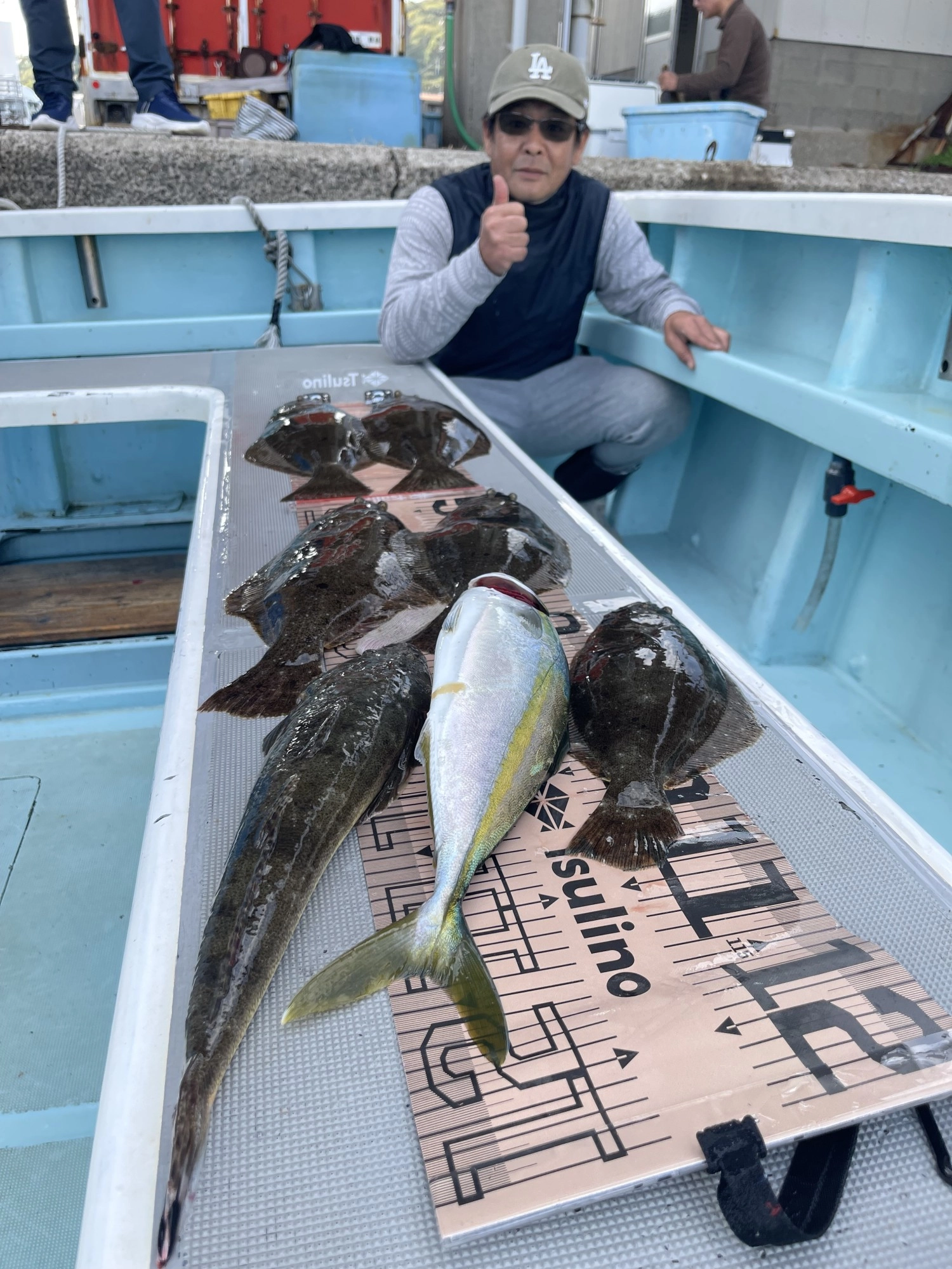 こちらのお客様はヒラメ釣り初挑戦でデラ狩るッψ(｀∇´)ψ