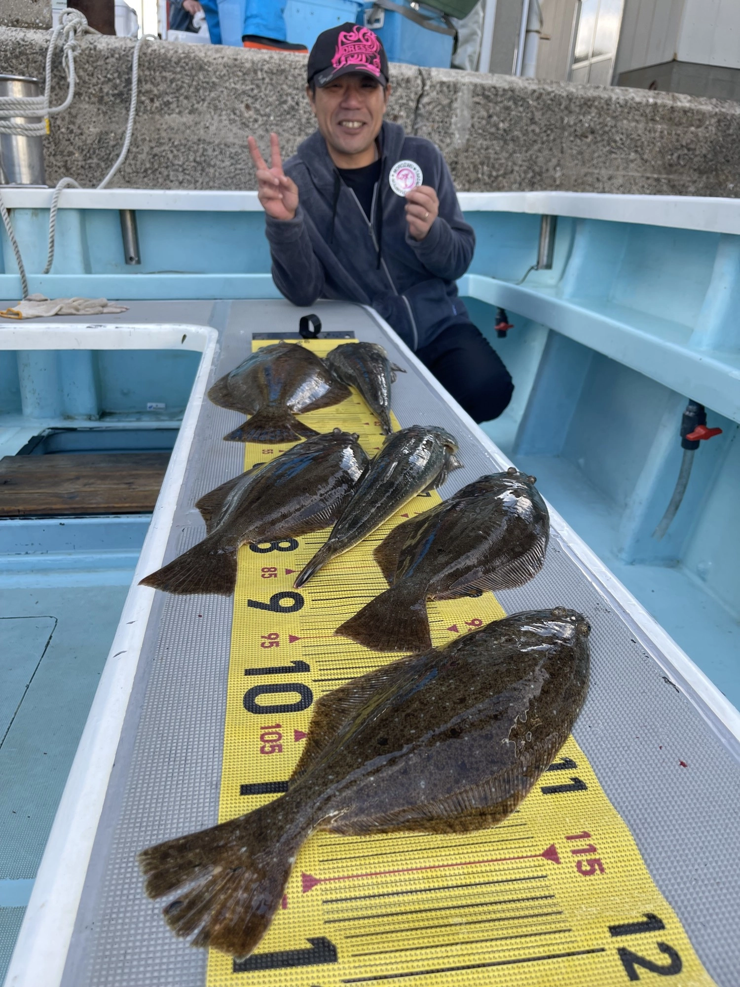 こちらのお客様はキョーイチ肉厚デッカビラメ狩るッψ(｀∇´)ψ